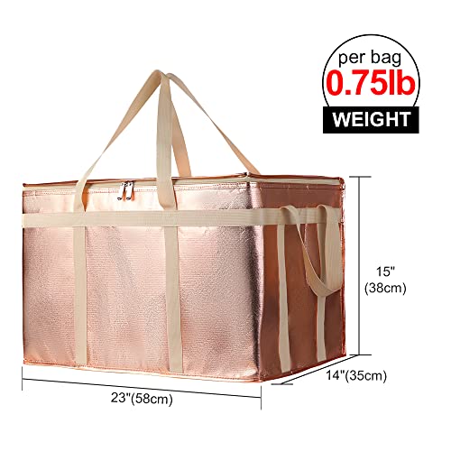 Insulated Food Delivery Bag, Black-Red, 1Pk H623