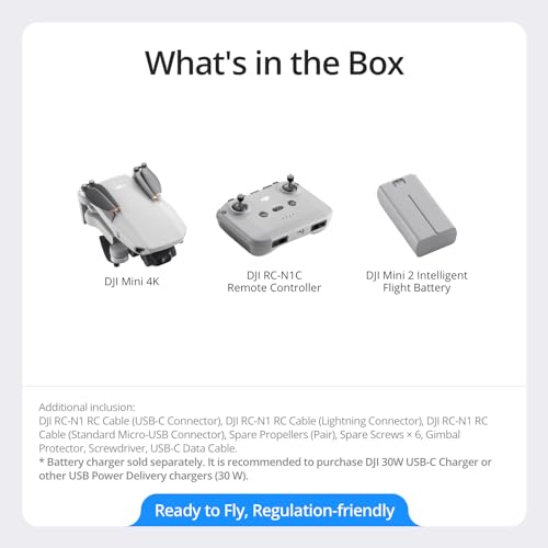 Mini 4K Fly More Combo Drone with 4K UHD Camera, Under 249 g, 3-Axis Gimbal, 3 Batteries X891245