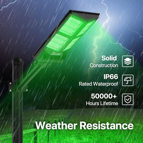 Green Solar Light for Hunting Hogs with Remote H849248