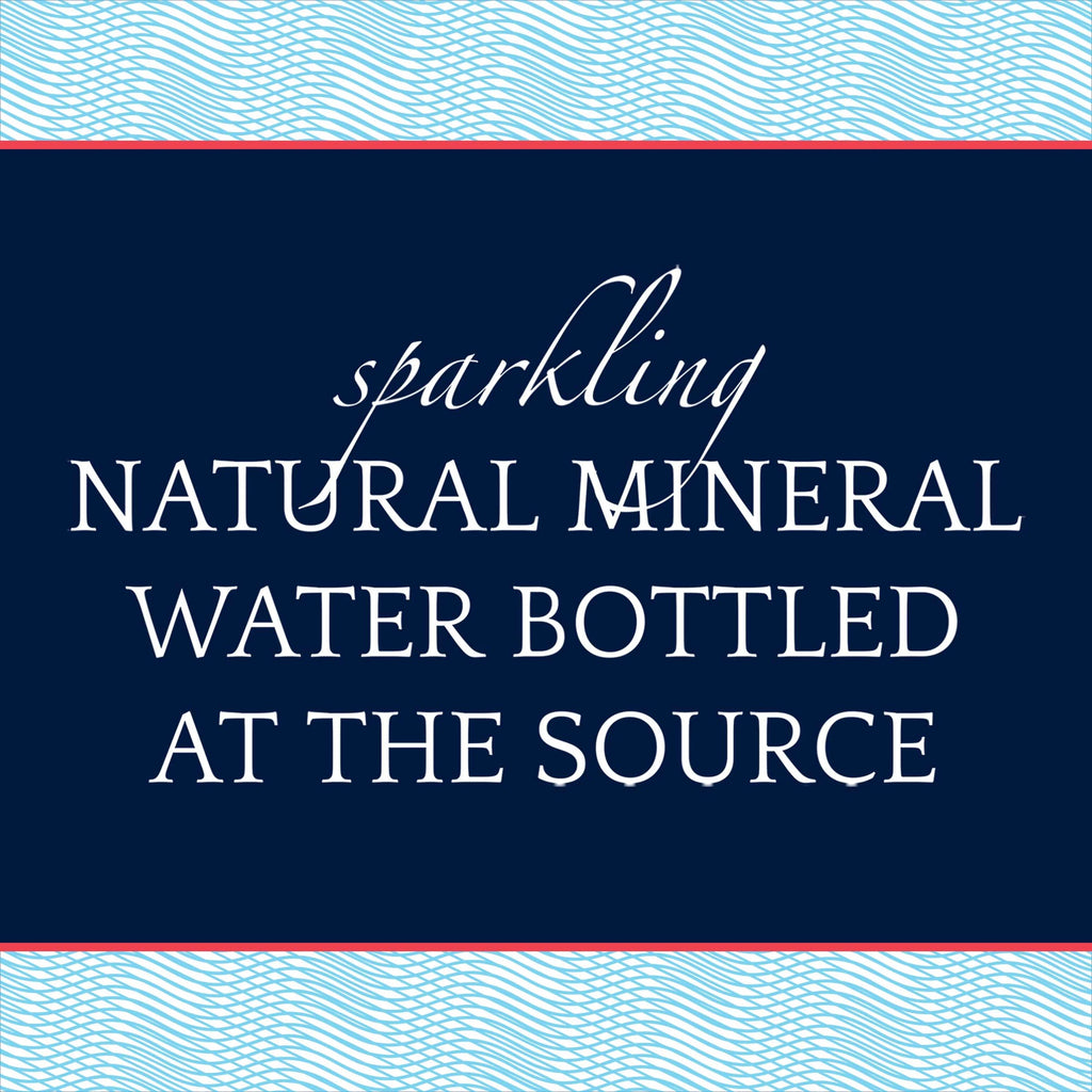 Sparkling Natural Mineral Water, 303.6 fl oz, 12 Pack Glass Bottles Q888744