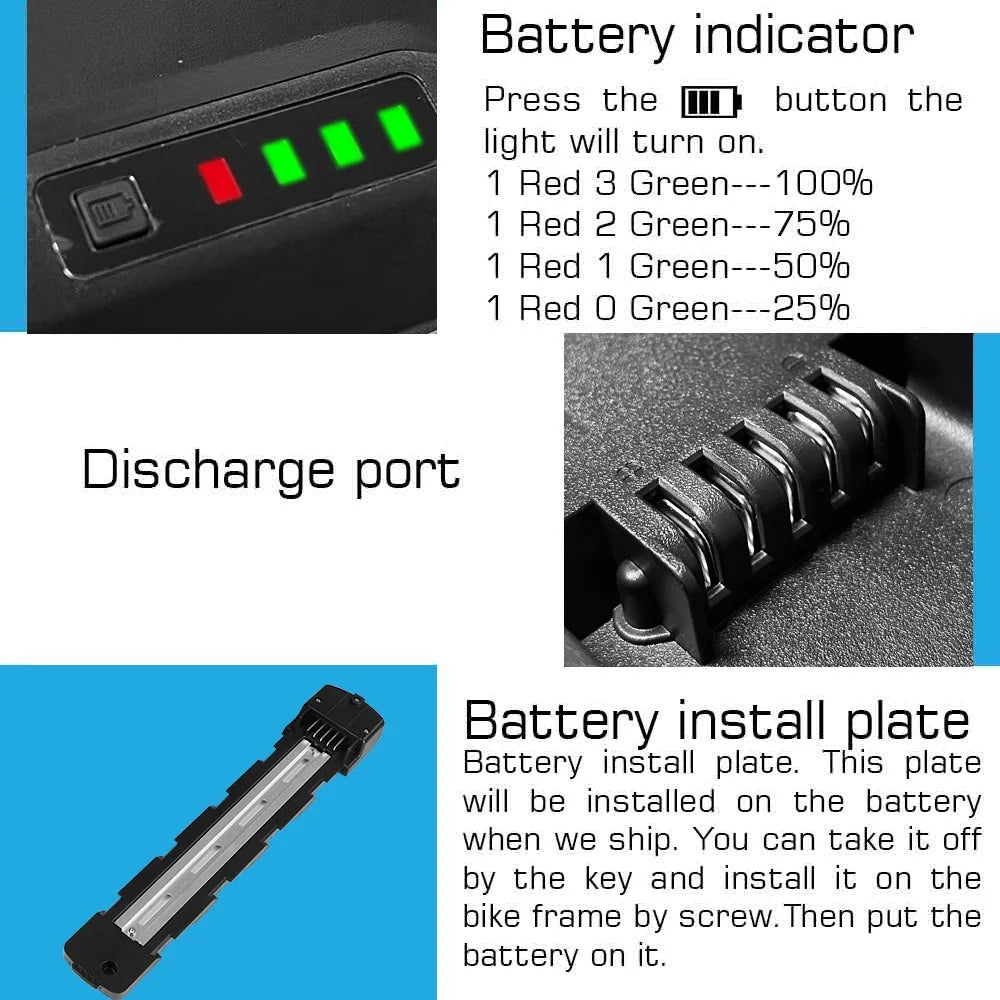 52V 24Ah Electric Bike Battery J2372