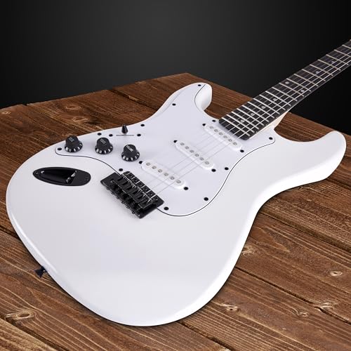 Black 39" Electric Guitar with 20w Amp and Case Bag C7533