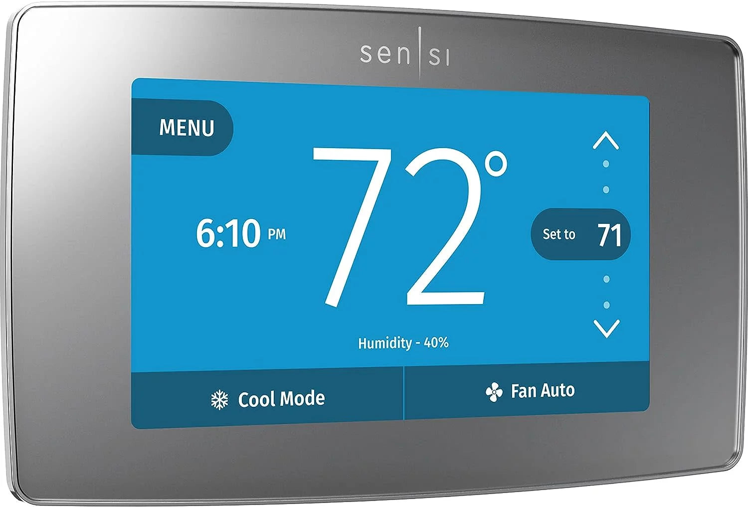 Black Smart Programmable Wi-Fi Thermostat R476