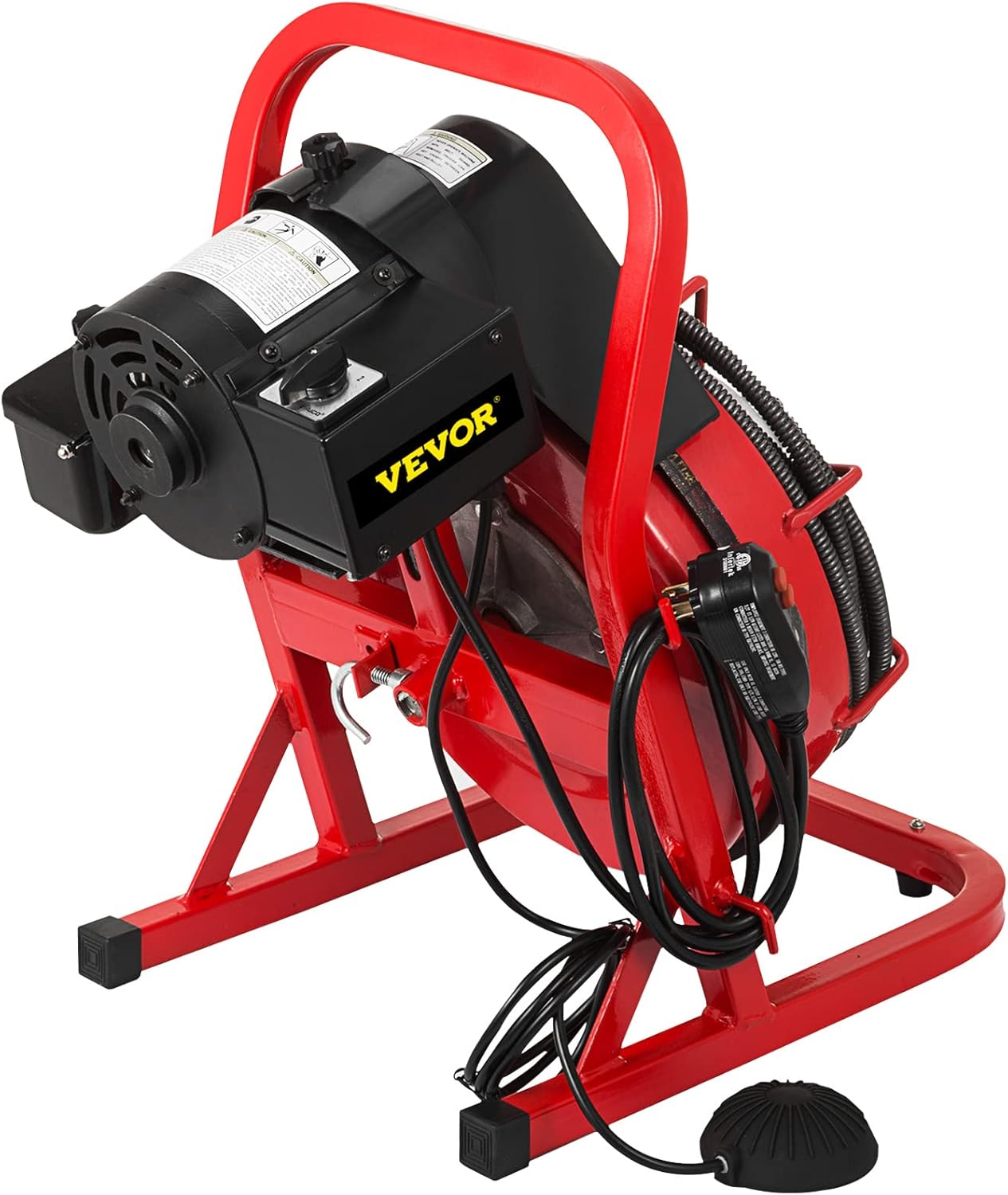 50 Ft x 1/2 Inch Drain Cleaning Machine with 4 Cutters E540