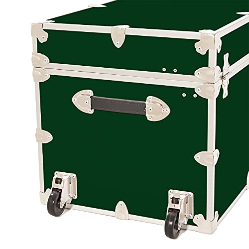 Purple Leather Embossed Vinyl Trunk with Removable Wheels 36"x18"x18" B36989