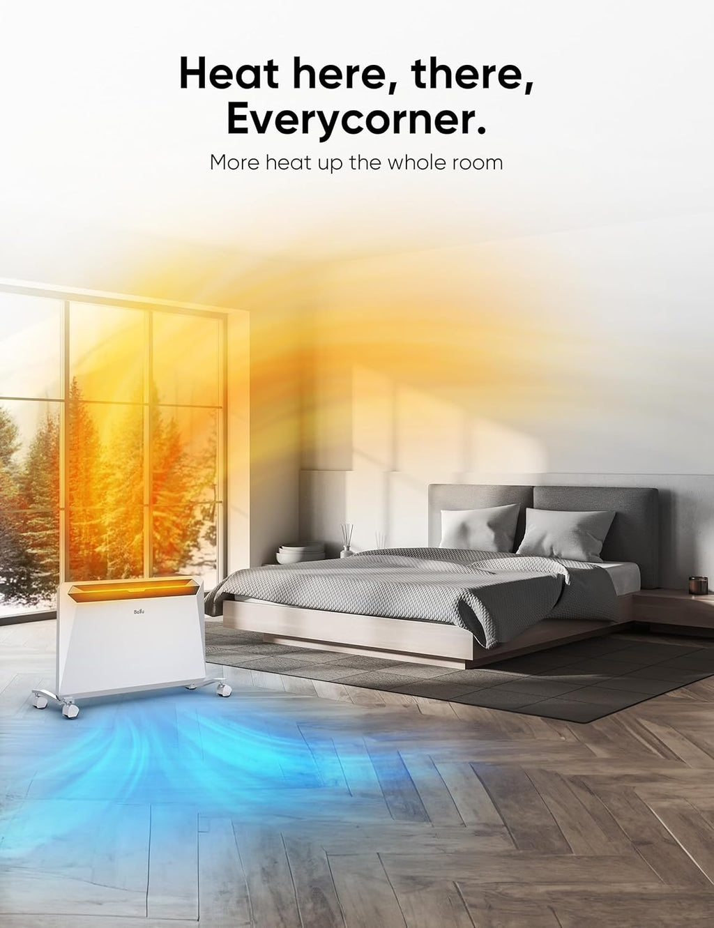 1500W Convection Space Heater with Remote and Timer B3375