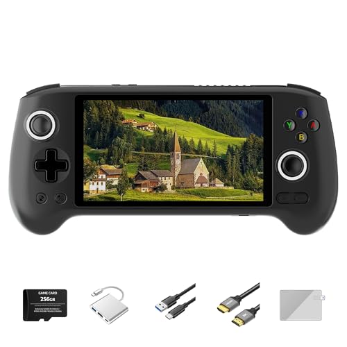 Blue 5.48" AMOLED Android 13 Handheld Retro Gaming Console R7023