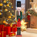 Green Wooden Soldier Nutcracker Figurines, 41.5 J959