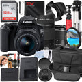DSLR Camera Bundle with 18-55mm + 75-300mm Zoom Lens + 128GB Card + Case + Tripod C68190