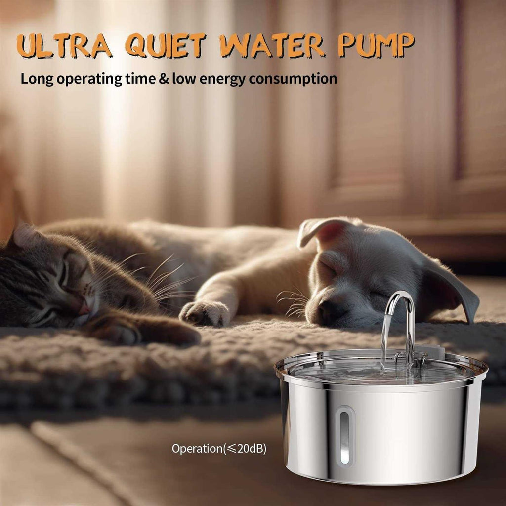 3.2L Stainless Steel Cat Water Fountain Z49493
