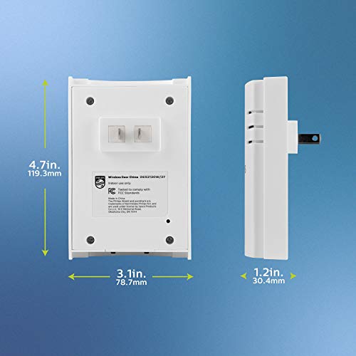 Wireless Doorbell Kit with 2 Push Buttons, White X695