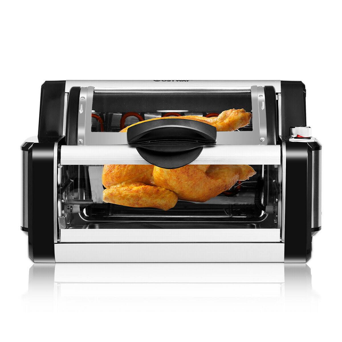 Horizontal Rotating Kebob Skewer Roaster Oven Grill J577