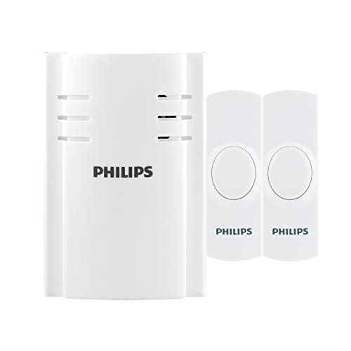 Wireless Doorbell Kit with 2 Push Buttons, White X695