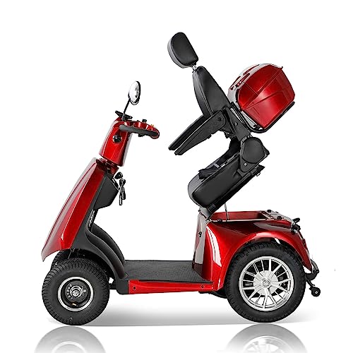 Heavy Duty 4-Wheels Mobility Scooter 800W Red O3129