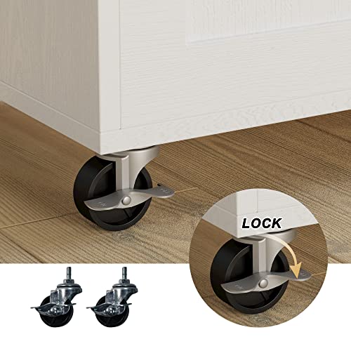 Black Rolling Kitchen Island with Storage and Drop Leaf O127450