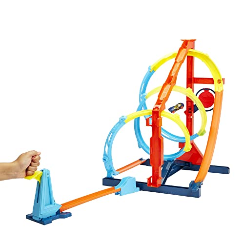 Toy Car Track Set with 1:64 Scale Vehicle A5081