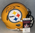 Yellow Full Size Autographed NFL Helmet L2624