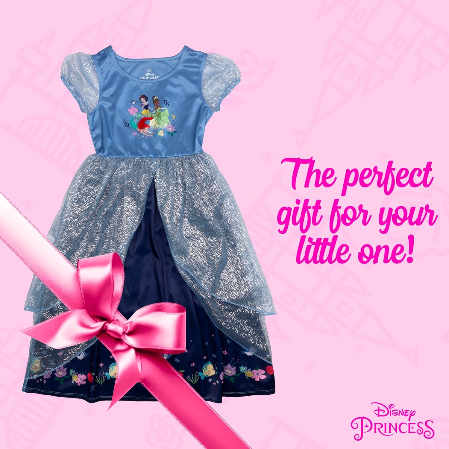 Girls' Fantasy Gown Nightgown, 3T P386800