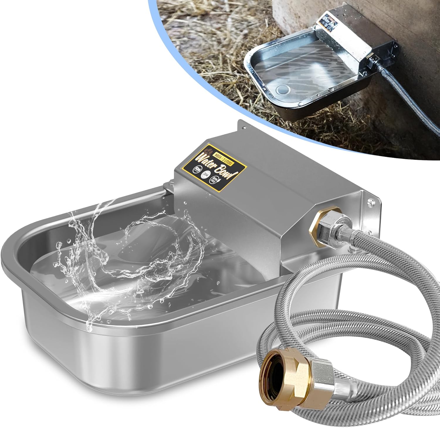 88oz 304 Stainless Steel Automatic Water Dispenser B12304