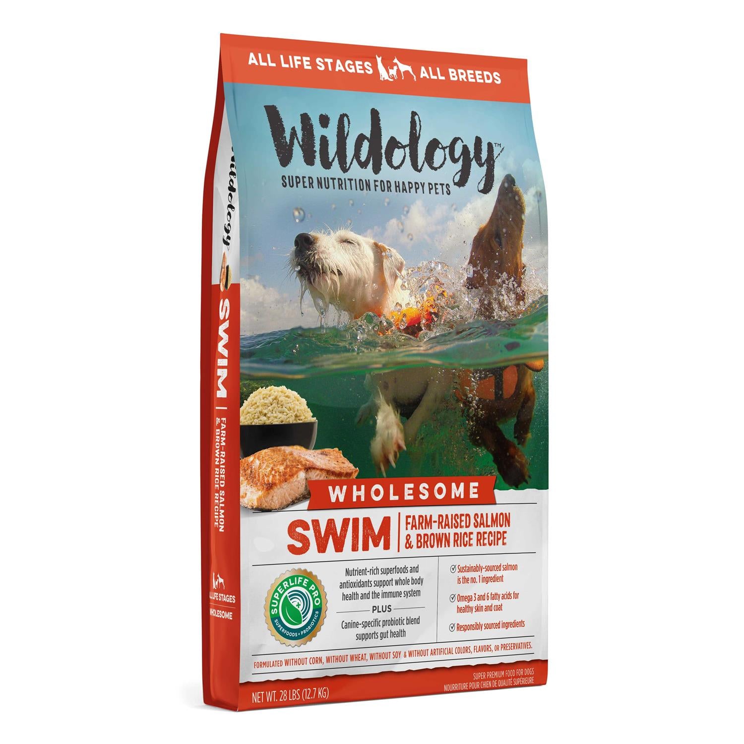 Farm-Raised Salmon & Brown Rice Recipe Dog Food T11044