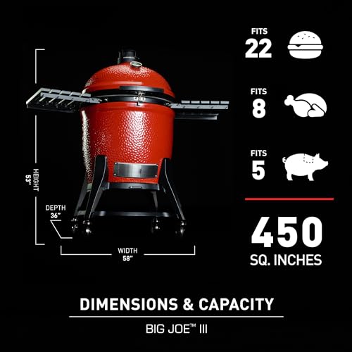 24-inch Ceramic Charcoal Grill and Smoker with Cart X617384