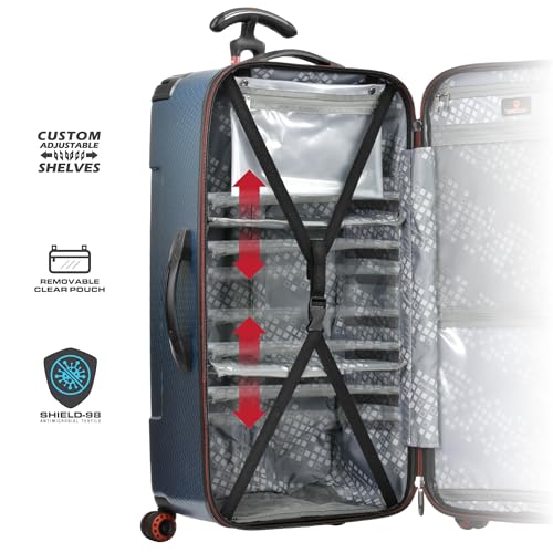 Carbon Gray 30" Hardside Polycarbonate Suitcase with Spinner Wheels N284532