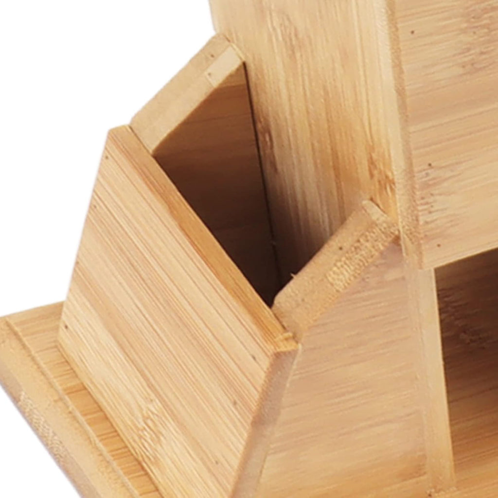 Wooden Knife Block with Non Slip Felt Mat U156