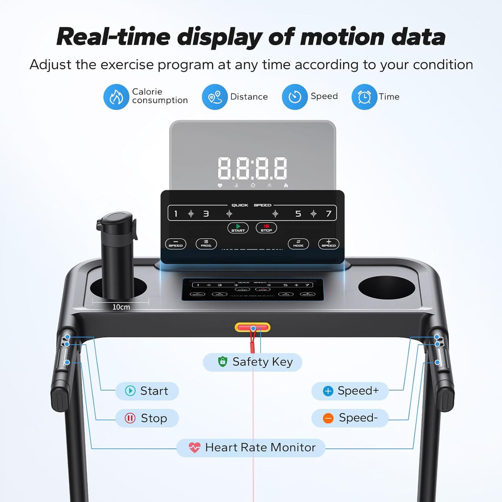 Foldable 2 in 1 Treadmill with 6% Incline P78455