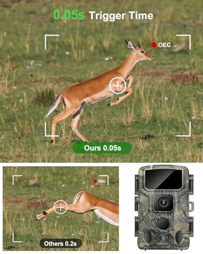 WiFi Trail Camera 4K 64MP Game Camera with Night Vision B67160