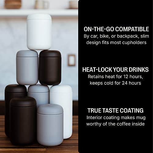 8 oz Vacuum-Insulated Stainless Steel Travel Mug with Ceramic Interior U5375