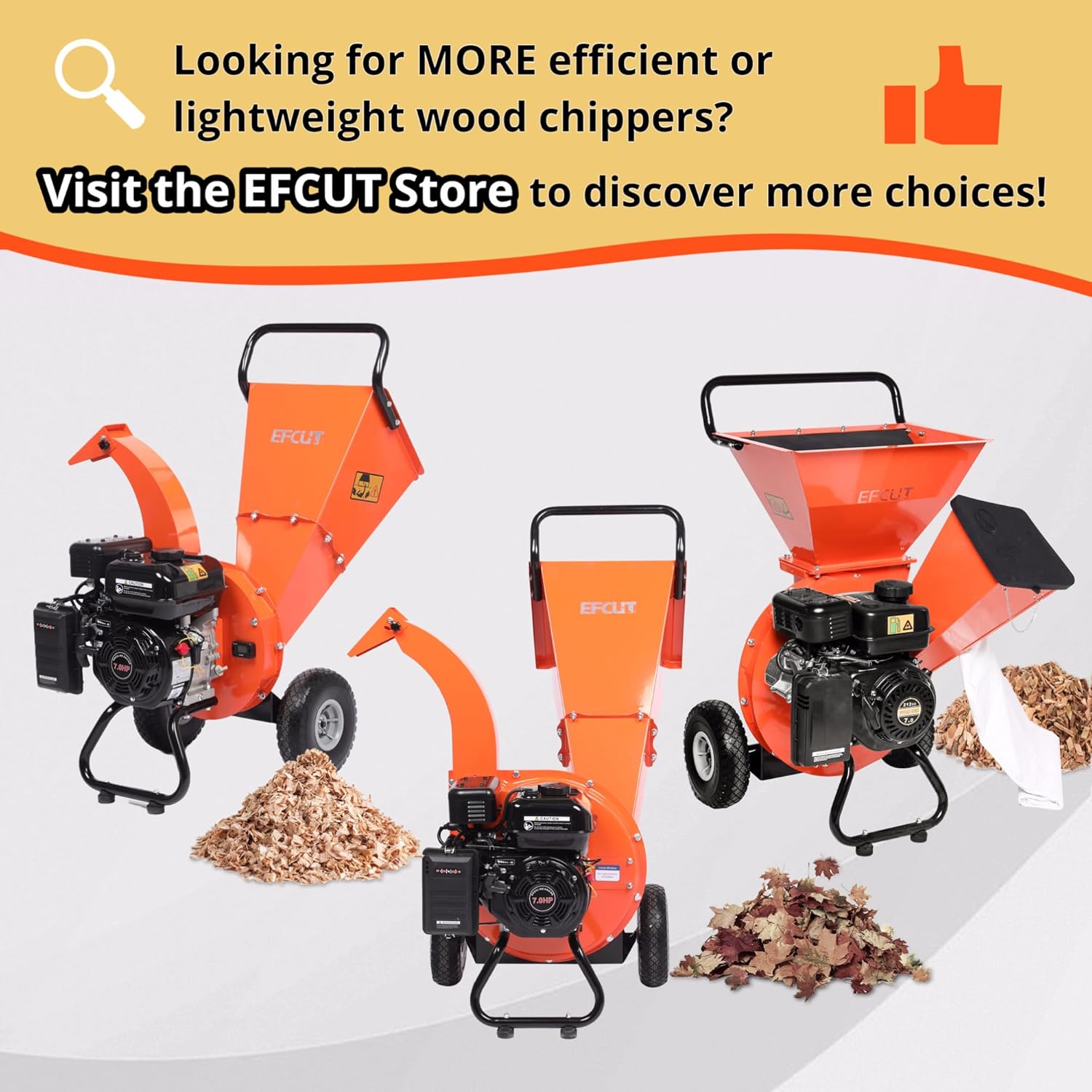 7HP Gas Powered Wood Chipper Shredder Mulcher Y492