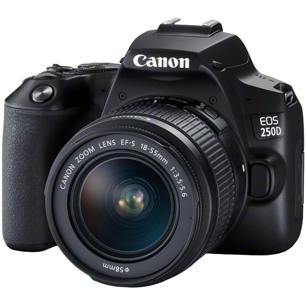 DSLR Camera Bundle with 18-55mm + 75-300mm Zoom Lens + 128GB Card + Case + Tripod C68190