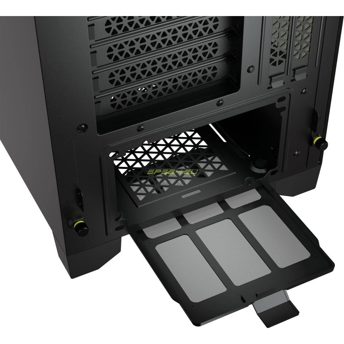 Black Tempered Glass Mid-Tower ATX Case D635
