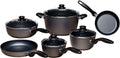 10 Piece Nonstick Diamond Coated Aluminum Cookware Set G996029