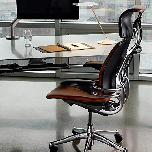 Walnut Ginkgo Fabric Ergonomic Office Chair with Headrest N526455