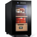23L Cooler Humidor with Spanish Cedar Wood Shelves and Digital Hygrometer D1683