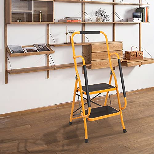 2 Step Folding Step Stool with Handrails V448