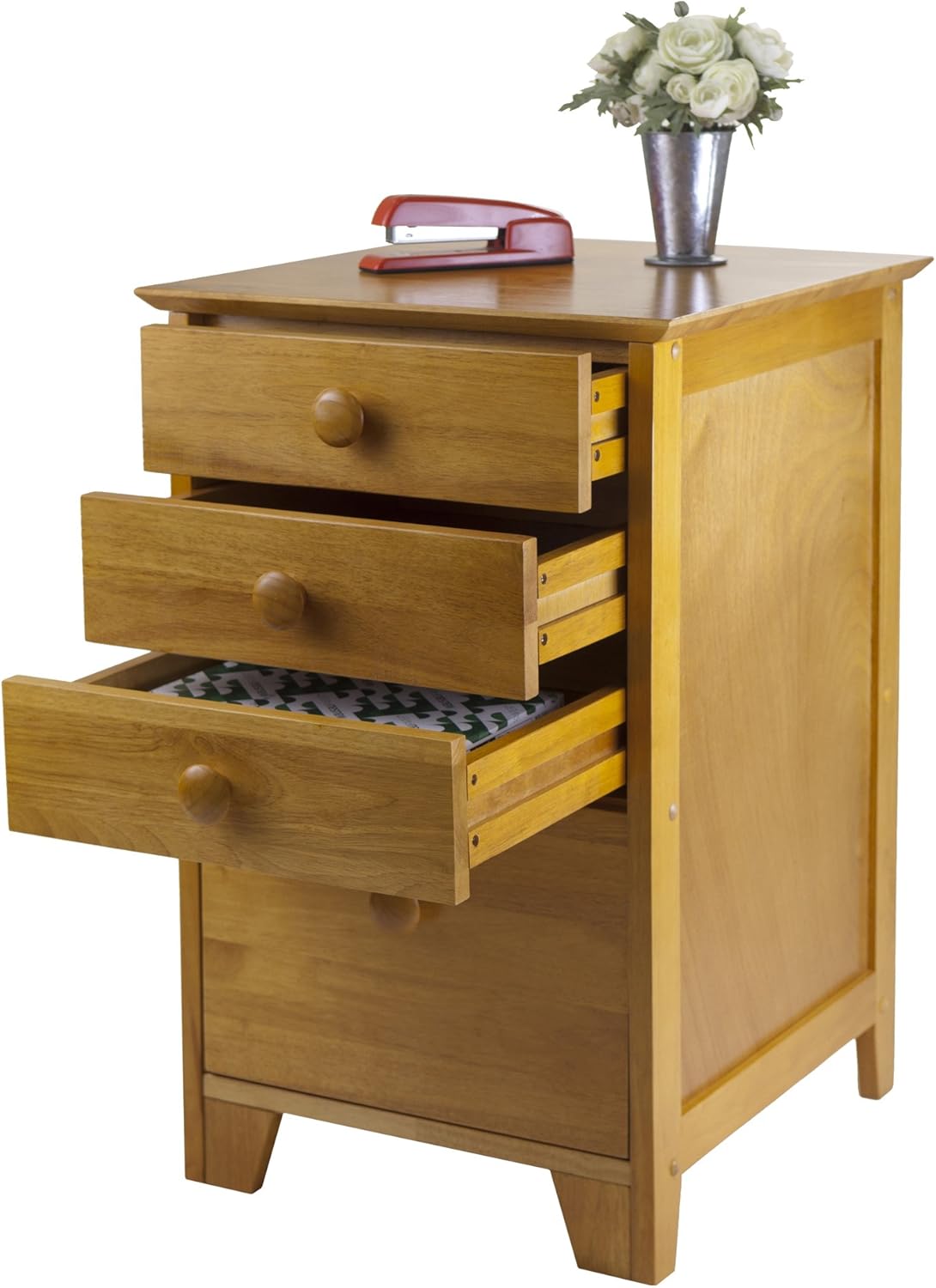 Honey Wood Filing Cabinet U30558