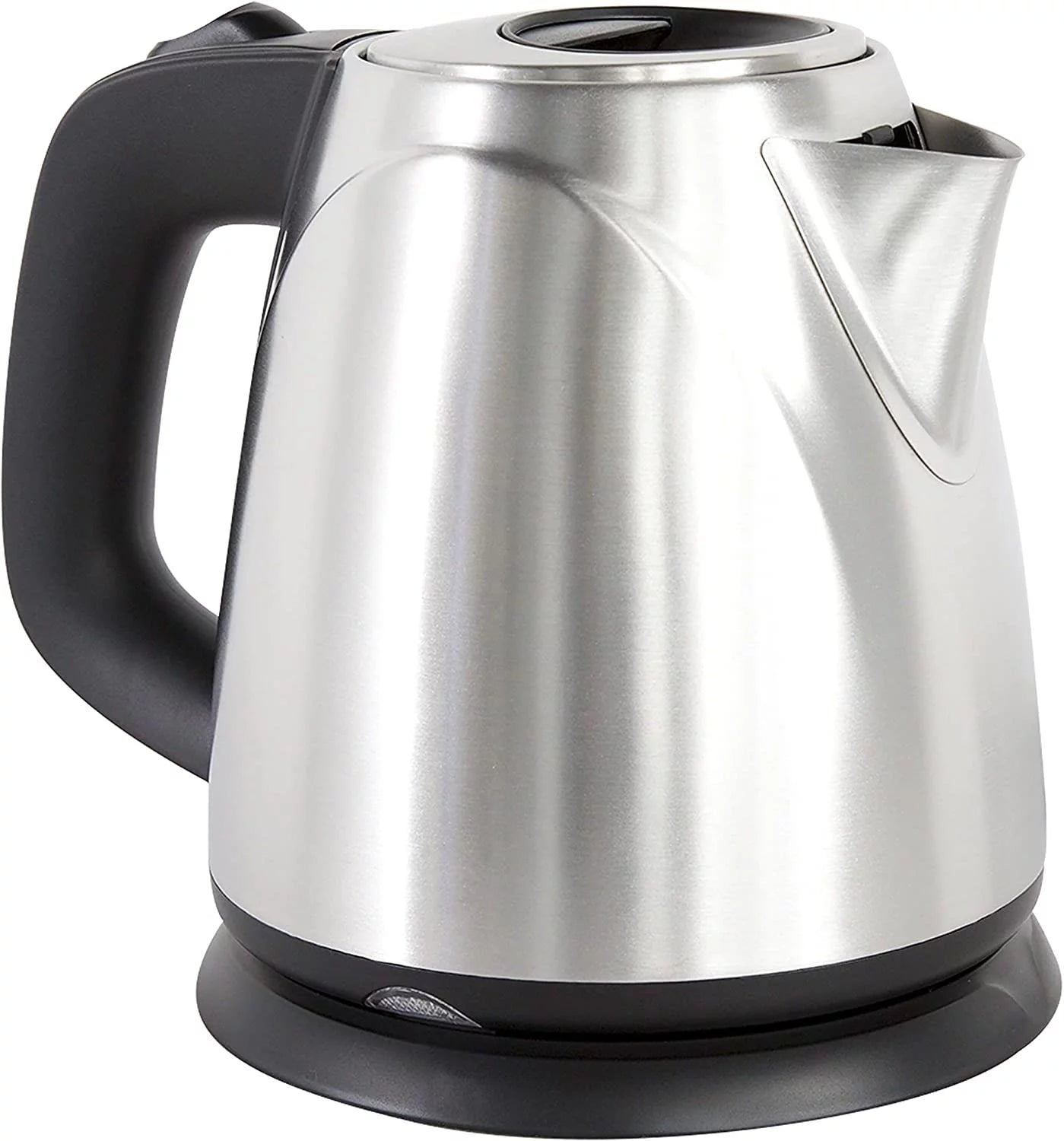 Cordless Compact Electric Kettle in Brushed Stainless Steel, 1-Liter, Silver X468516