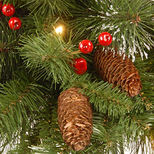 9 ft Pre-Lit Artificial Christmas Garland with 50 Warm White LED Lights O960460