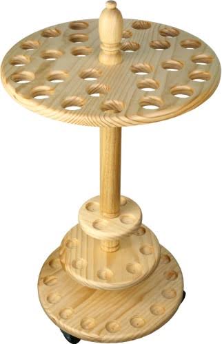 Pine Wood Round Walking Cane Stand A681