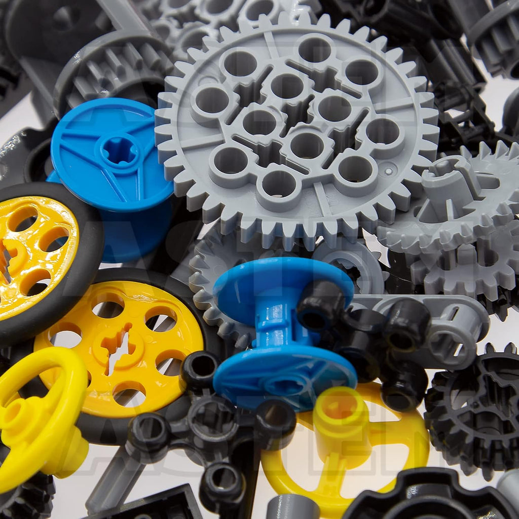 100+PCS Technic Gears and Axles for Car Building Brick Accessories Pieces Sets L847