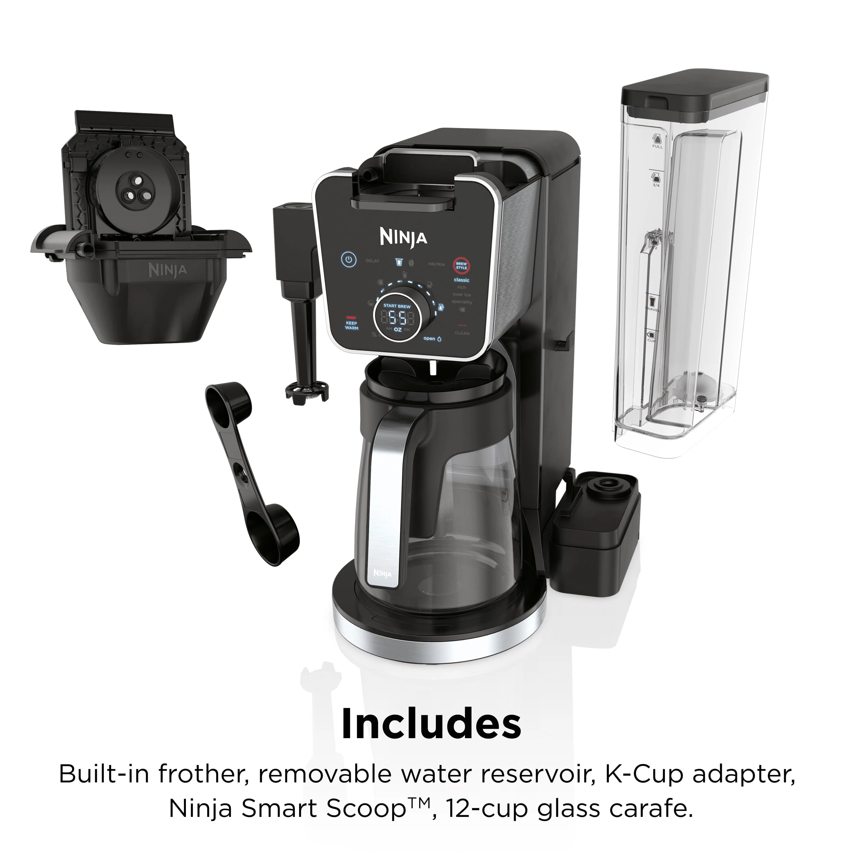 12-Cup Drip Coffee Maker with Glass Carafe V586208