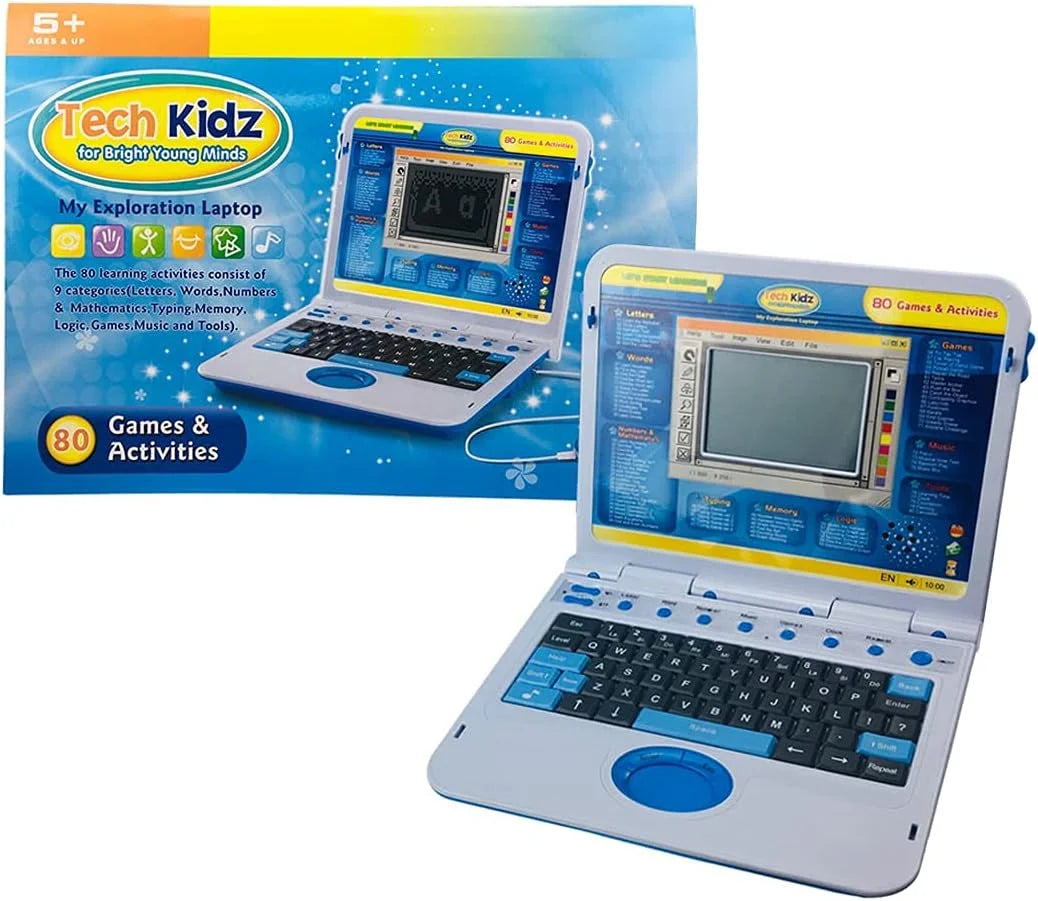 Blue Children's Educational Interactive Laptop with LCD Screen G5995