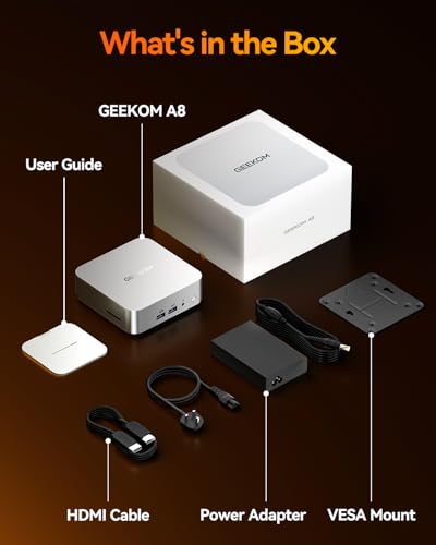 Mini PC AMD Ryzen 7 8745HS 32GB DDR5 1TB PCIe 4.0 NVMe SSD Windows 11 Pro Radeon 780M USB4 WiFi 6E BT5.2 2.5G LAN V504