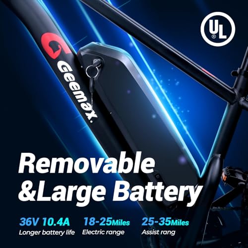 26" x 4.0 Fat Tire Electric Bike, 500W (Peak 750W) 36V 10.4Ah Lithium Battery, 25MPH, 21-Speed H126860