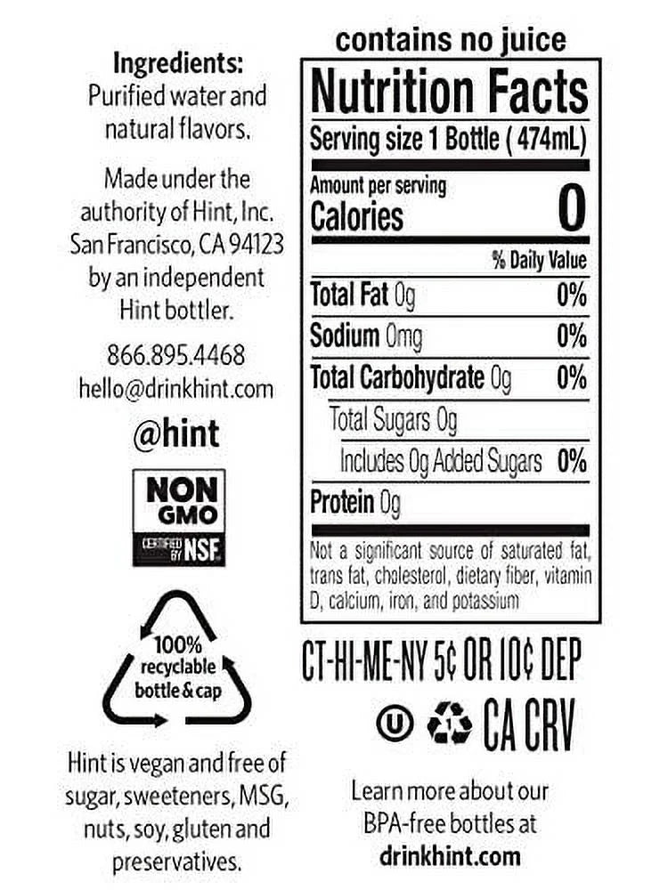 Pack of 12 16 Ounce Bottles Watermelon Blackberry Cherry Pineapple Zero Calories Zero Sugar Zero Sweeteners Q488293