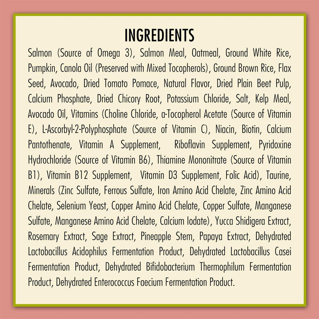 Salmon & Oatmeal Formula Dry Dog Food J4103