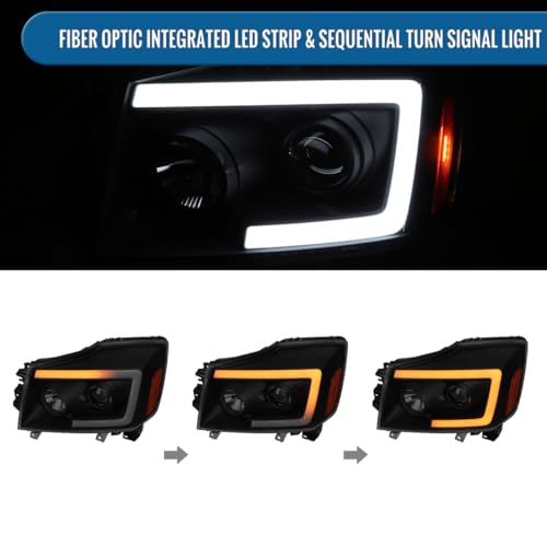 Black Projector Headlights Pair R112143