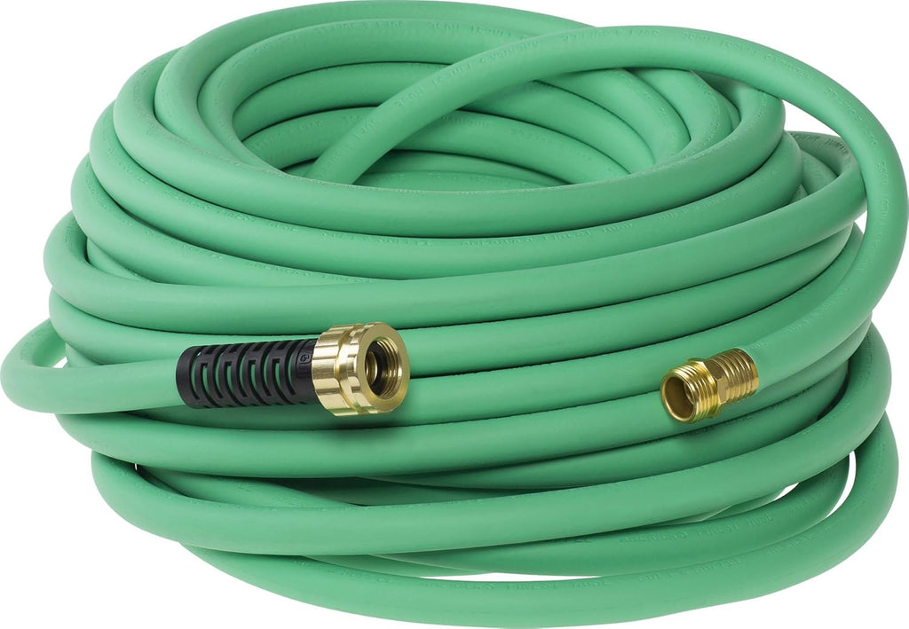 Soft & Supple Easy Coil Water Hose with Crush Proof Couplings 50' x 5/8", Green O94008